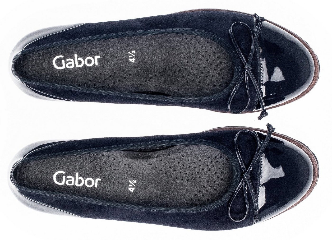 Gabor Ballerina Flats, Chunky Slipper mit komfortablem Gummieinfass – Bild 4 von 5