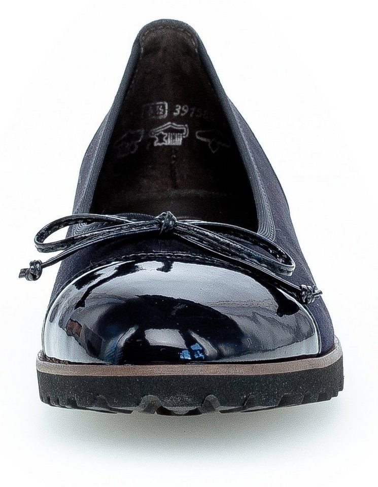 Gabor Ballerina Flats, Chunky Slipper mit komfortablem Gummieinfass – Bild 5 von 5