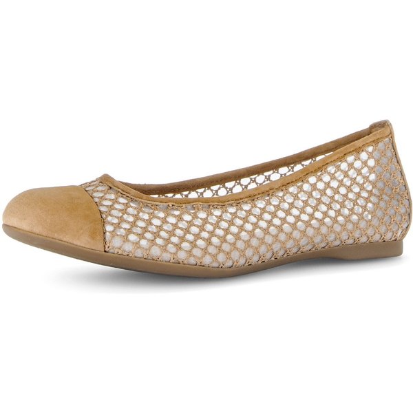Gabor Ballerina Frühlingsschuh, Schlupfschuh in sommerlicher Häkeloptik