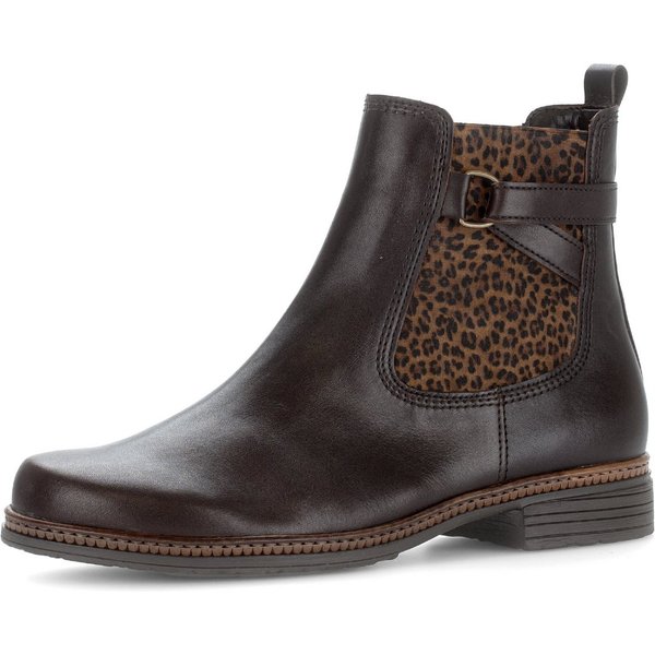 Gabor Chelseaboots, Blockabsatz, Stiefelette, Businessmode mit Stretcheinsatz
