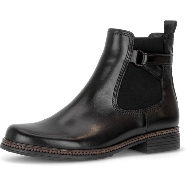 Gabor Chelseaboots Blockabsatz, Stiefelette mit dekorativem Zierriemchen