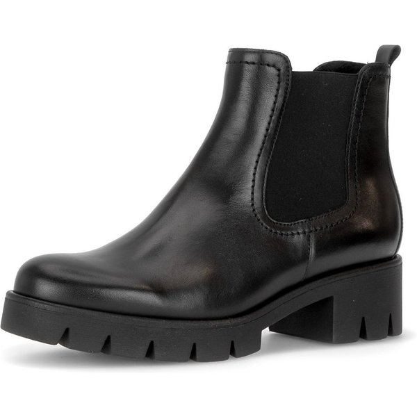 Gabor Chelseaboots Blockabsatz, Herbstboots mit Stretcheinsatz an der Außenseite