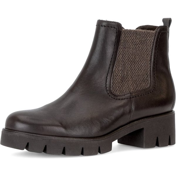 Gabor Chelseaboots Blockabsatz, Herbstboots mit Stretcheinsatz an der Außenseite