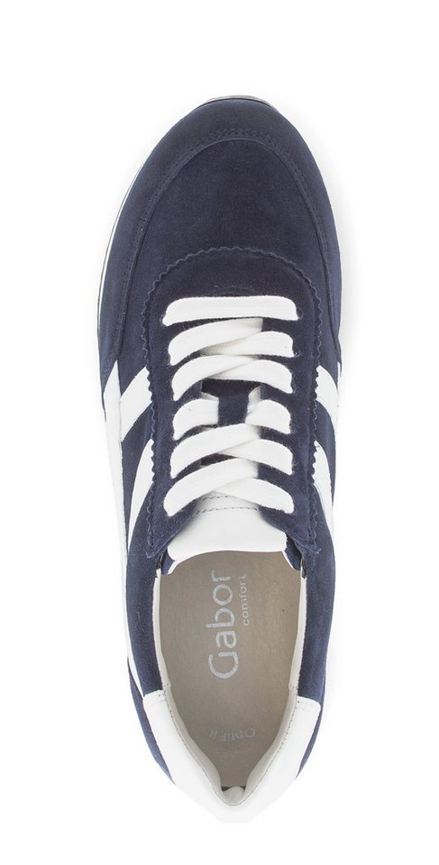 Gabor Davos Keilsneaker, Freizeitschuh, Komfortschuh, Schnürschuh mit Kontrastbesatz, H-Weite – Bild 5 von 5