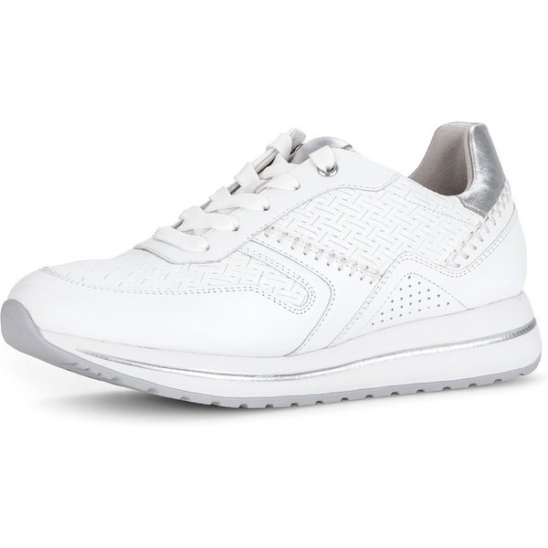 Gabor DAVOS Keilsneaker, Freizeitschuh, Halbschuh, Schnürschh mit Flechtmuster, H-Weite