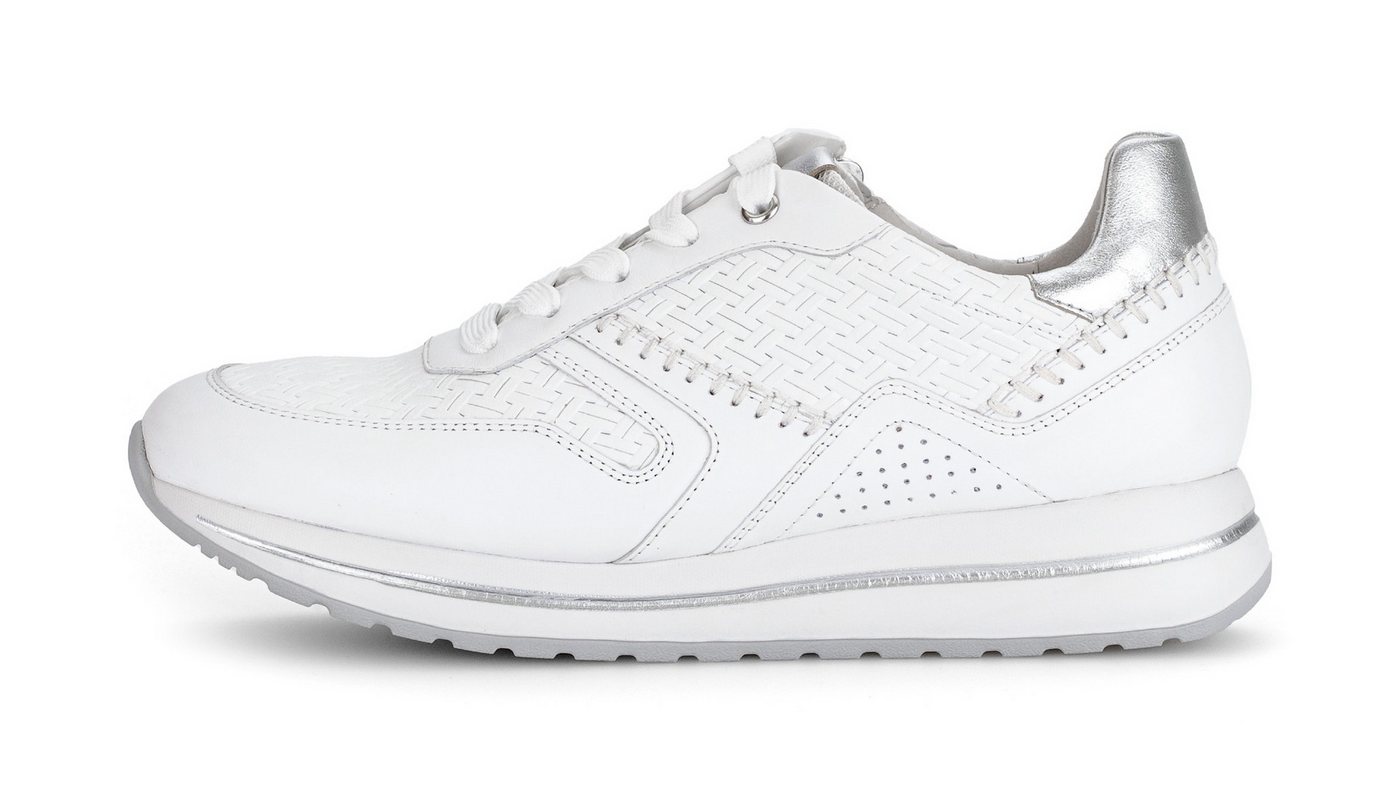 Gabor DAVOS Keilsneaker, Freizeitschuh, Halbschuh, Schnürschh mit Flechtmuster, H-Weite – Bild 3 von 5