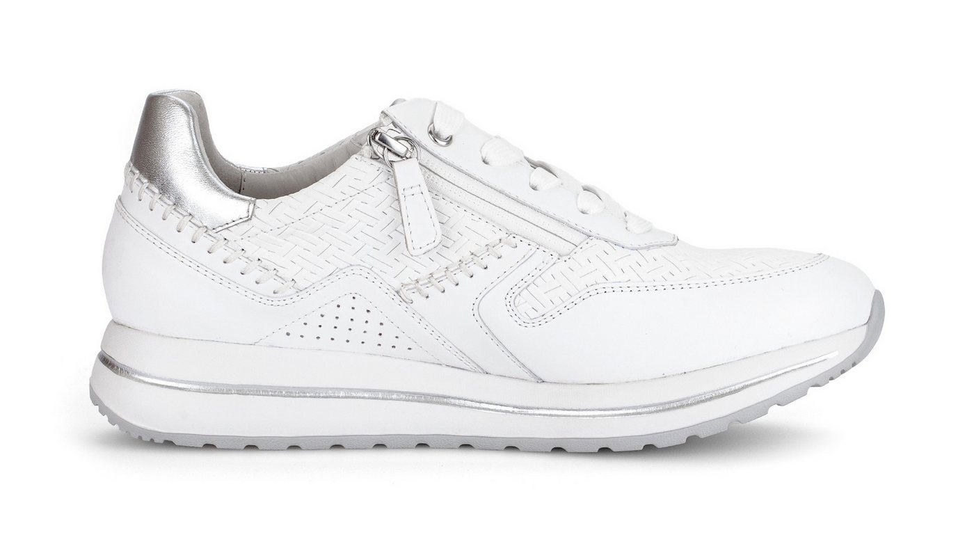Gabor DAVOS Keilsneaker, Freizeitschuh, Halbschuh, Schnürschh mit Flechtmuster, H-Weite – Bild 4 von 5