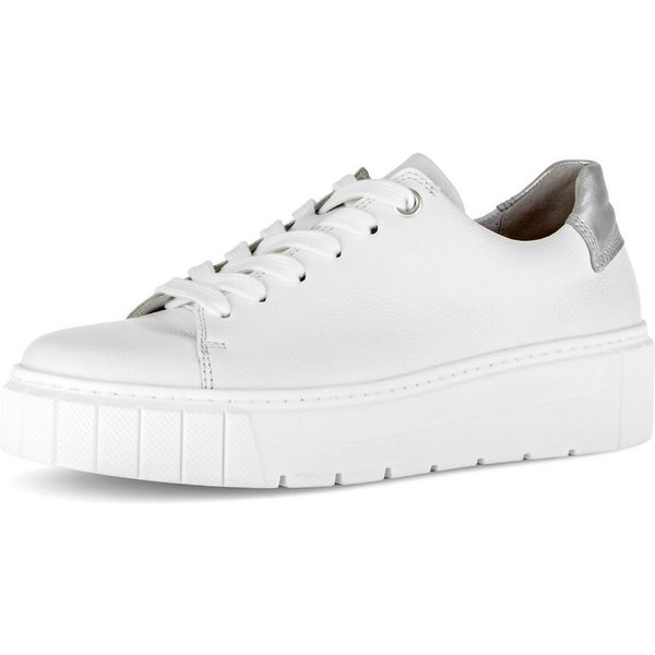 Gabor DAVOS Plateausneaker Freizeitschuh, Halbschuh, Schnürschuh mit Kontrastbsatz, H-Weite