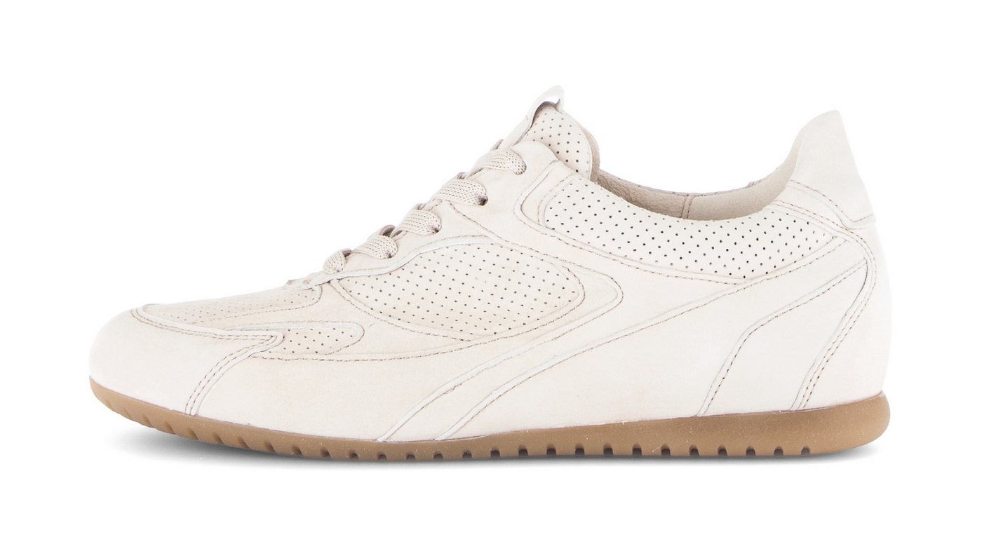 Gabor DAVOS Sneaker Freizeitschuh, Halbschuh, Schnürschuh mit Lochmuster, G-Weite – Bild 4 von 5