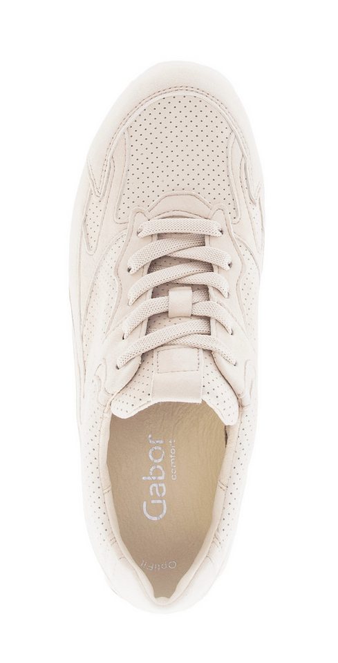 Gabor DAVOS Sneaker Freizeitschuh, Halbschuh, Schnürschuh mit Lochmuster, G-Weite – Bild 5 von 5
