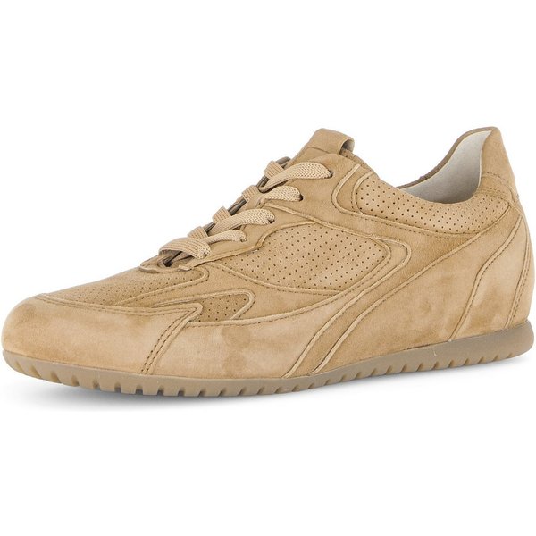 Gabor DAVOS Sneaker Freizeitschuh, Halbschuh, Schnürschuh mit Lochmuster, G-Weite