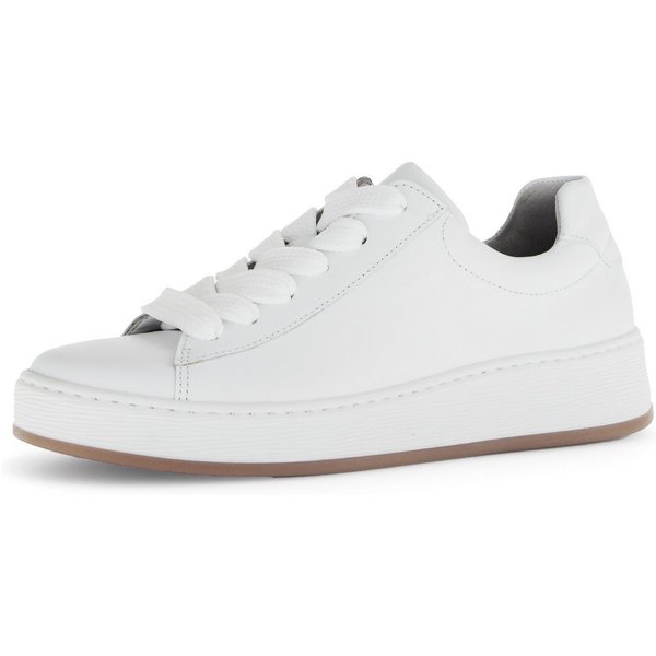 Gabor FLORENZ Plateausneaker, Freizeitschuh, Halbschuh, Schnürschuh, dezente Ziernähte, G-Weite