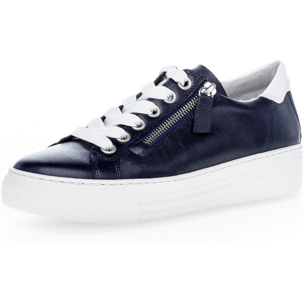 Gabor FLORENZ Plateausneaker, Freizeitschuh, Halbschuh, Schnürschuh in bequemer Weite G = weit