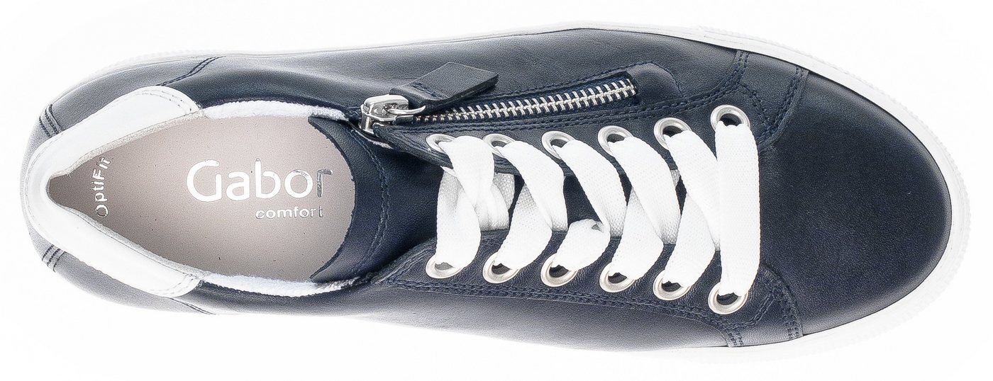 Gabor FLORENZ Plateausneaker, Freizeitschuh, Halbschuh, Schnürschuh in bequemer Weite G = weit – Bild 5 von 5