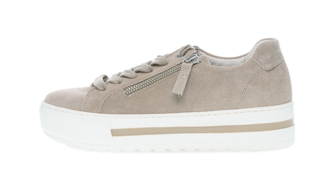 Gabor FLORENZ Plateausneaker Freizeitschuh, Halbschuh, Schnürschuh mit Außenreißverschluss, G-Weite – Bild 3 von 5