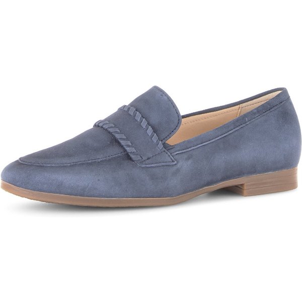 Gabor FLORENZ Slipper, Blockabsatz, Schlupfschuh, Businessschuh mit Zierriegel, G-Weite