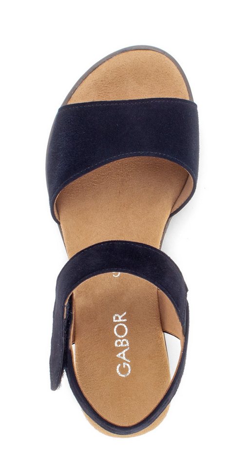 Gabor GENUA Keilsandalette, Sommerschuh, Sandale, mit kleinem Stretch, Weite G – Bild 5 von 5
