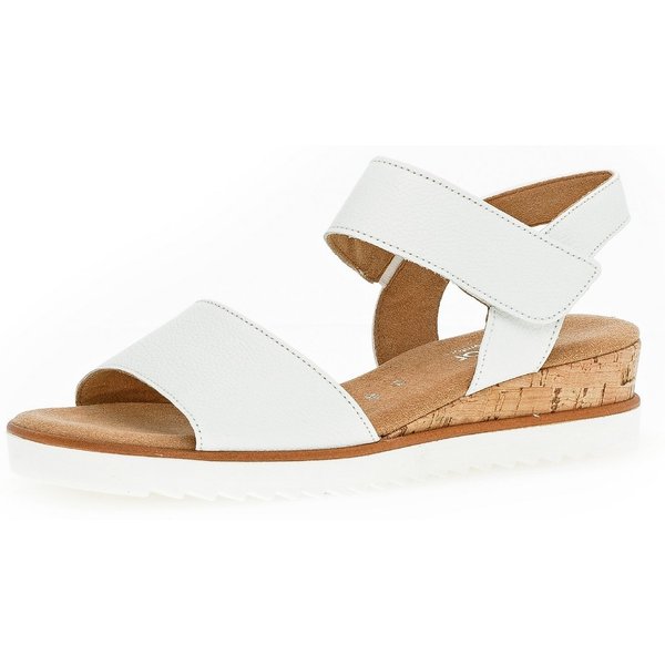 Gabor GENUA Sandalette, Sommerschuh, Sandale, Keilabsatz, mit Klettverschluss, Weite G