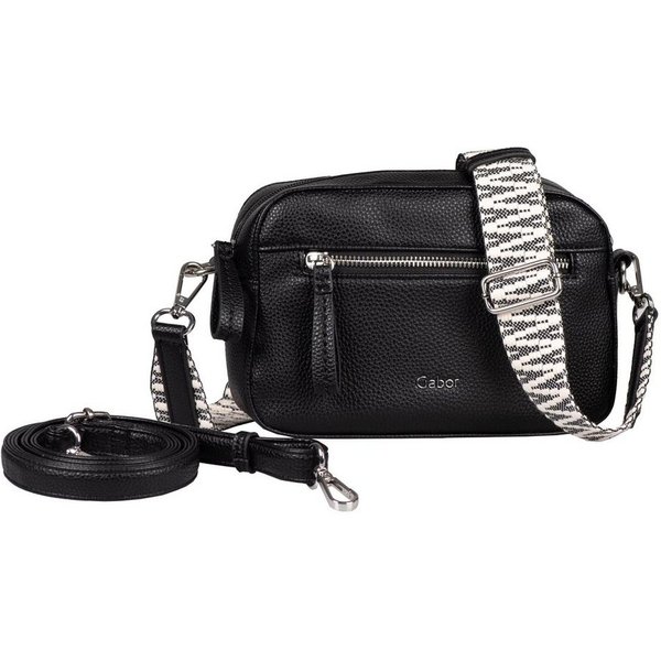 Gabor Handtasche Silena, Damen Umhängetasche, Schultertasche mit stylischem Gurtband