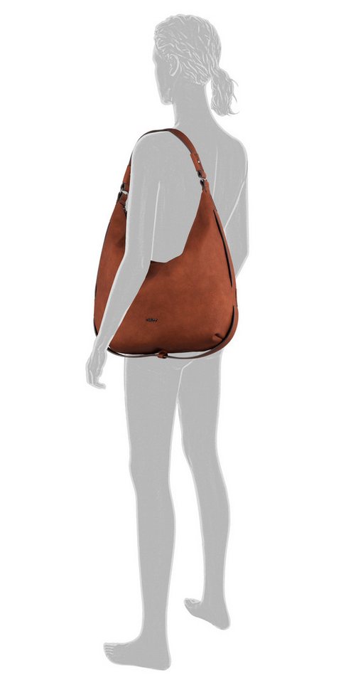 Gabor Hobo Malu, aus weichem genarbtem Lederimitat mit raffinierten Cut-Outs – Bild 2 von 4