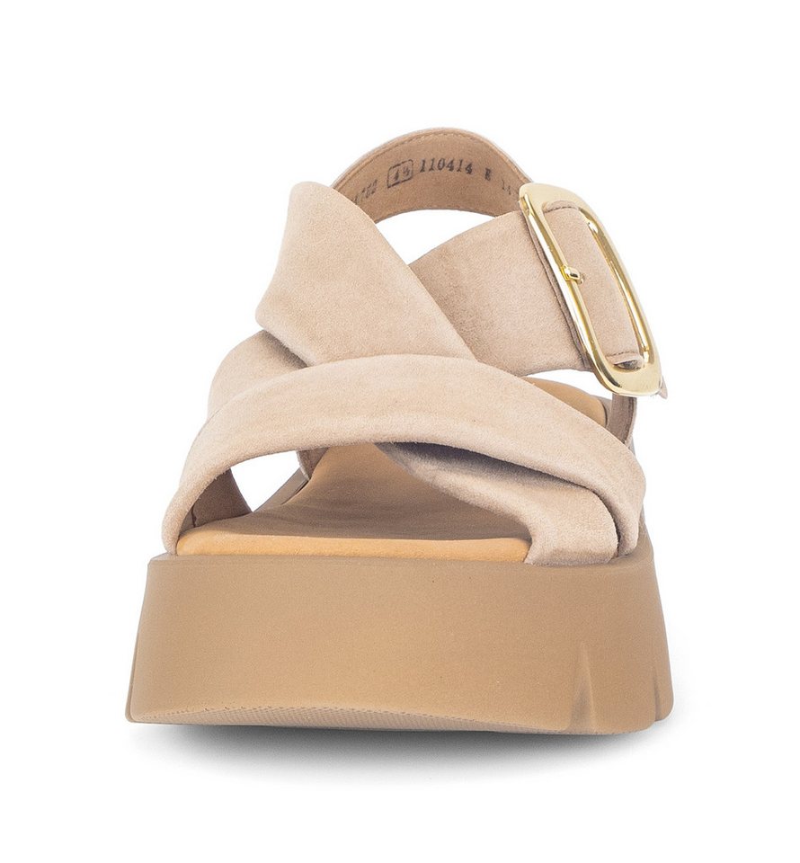 Gabor Keilsandalette, Plateau, Sommerschuh, Riemchensandale mit Kreuzbandage – Bild 4 von 5
