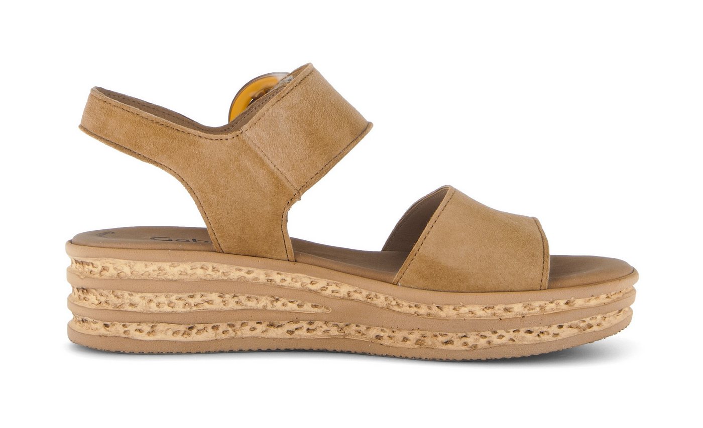 Gabor Keilsandalette, Riemchensandale, Sommerschuh mit modischer Zierschnalle – Bild 2 von 5