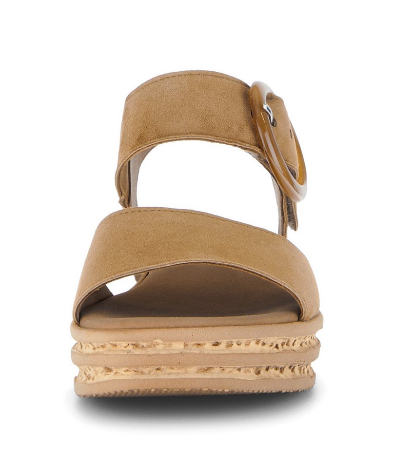 Gabor Keilsandalette, Riemchensandale, Sommerschuh mit modischer Zierschnalle – Bild 4 von 5