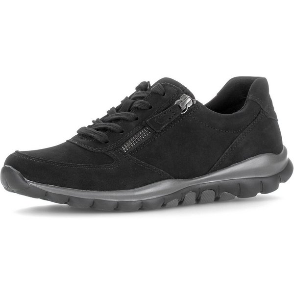 Gabor Keilsneaker Schnürschuh, Halbschuh, Freizeitschuh mit Logo an der Ferse