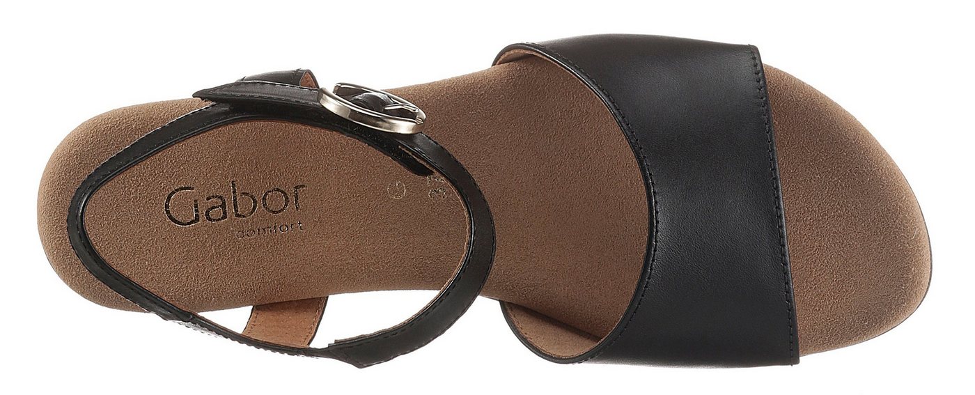 Gabor KRETA Sandalette, Blockabsatz, Sommerschuh, Sandale mit Zierschnalle, Weite G (weit) – Bild 4 von 5