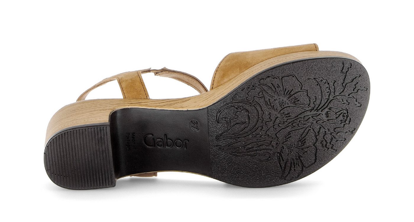 Gabor KRETA Sandalette, Blockabsatz, Sommerschuh, Riemchensandale in Komfortweite G (weit) – Bild 4 von 5