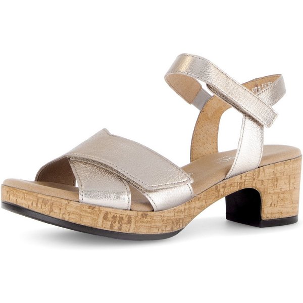 Gabor KRETA Sandalette, Blockabsatz, Sommerschuh, Sandale in Bequemweite G (weit)