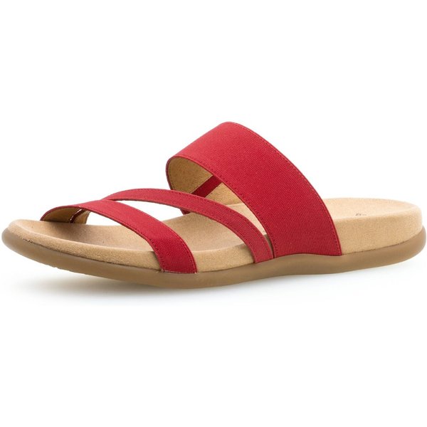 Gabor Pantolette Keilabsatz, Sommerschuh, Schlappen mit atmungsaktivem Lederfutter