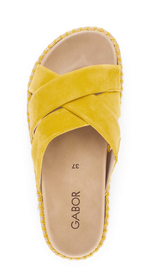 Gabor Pantolette Plateau, Sommerschuh, Schlupfschuh in modischer Optik – Bild 3 von 5
