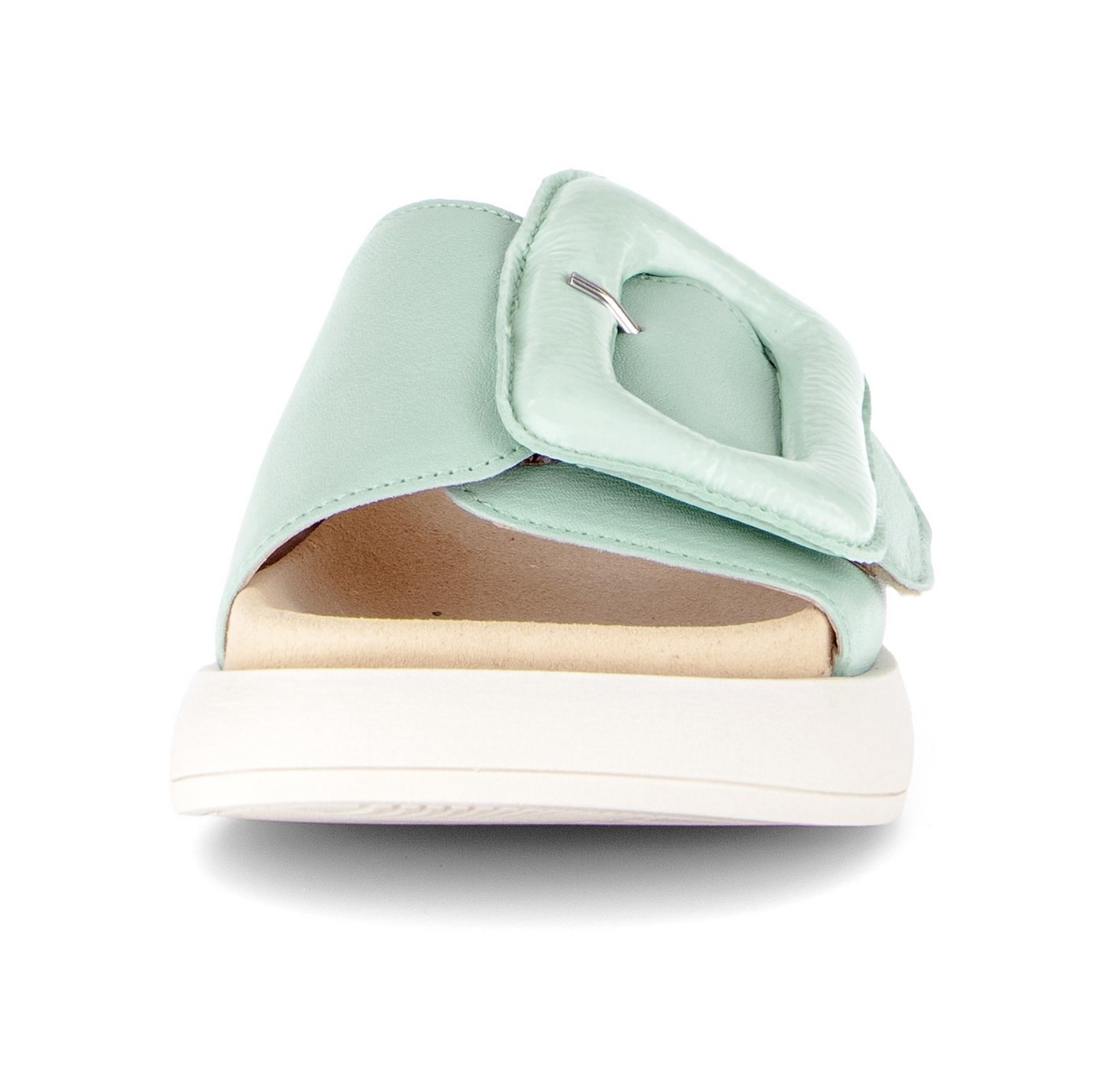 Gabor Pantolette Plateau, Schlupfschuh, Sommerschuh mit großer Zierschnalle – Bild 4 von 5