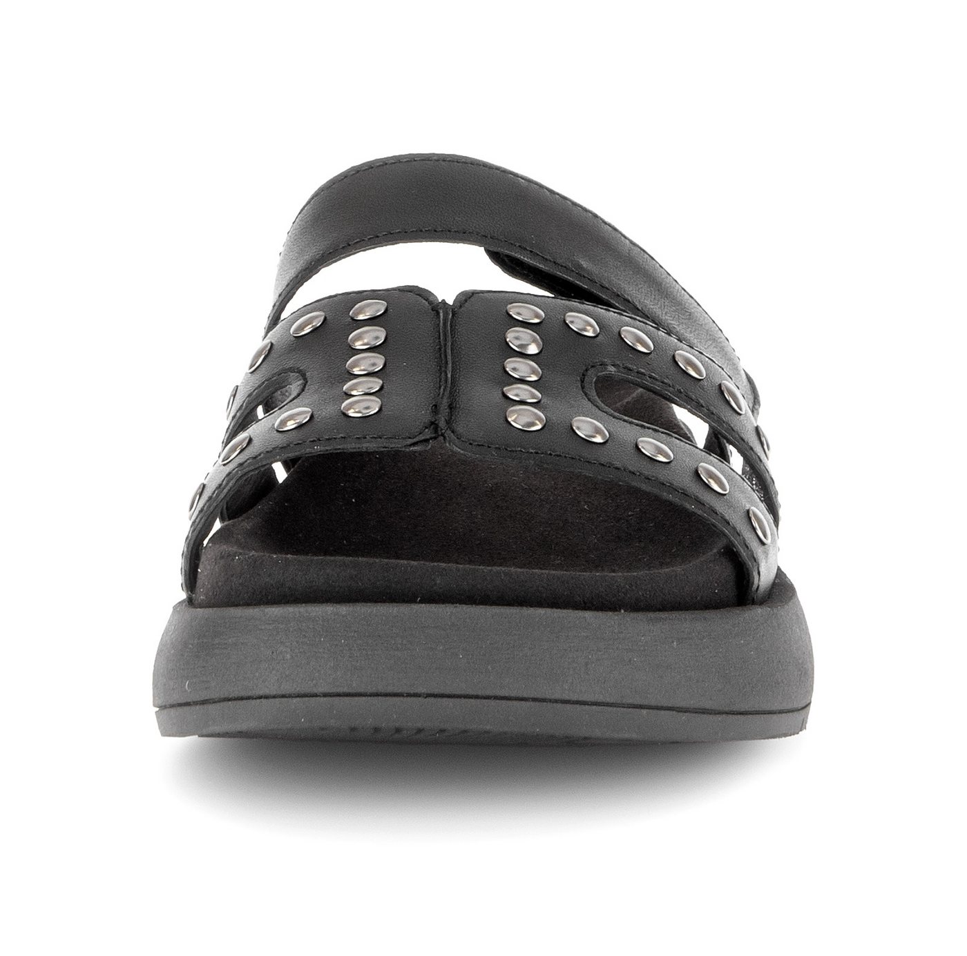 Gabor Pantolette Plateau, Sommerschuh, Schlupfschuh mit glänzenden Nieten besetzt – Bild 4 von 5