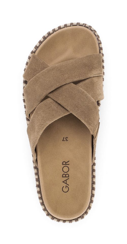 Gabor Pantolette Plateau, Sommerschuh, Schlupfschuh in modischer Optik – Bild 4 von 5