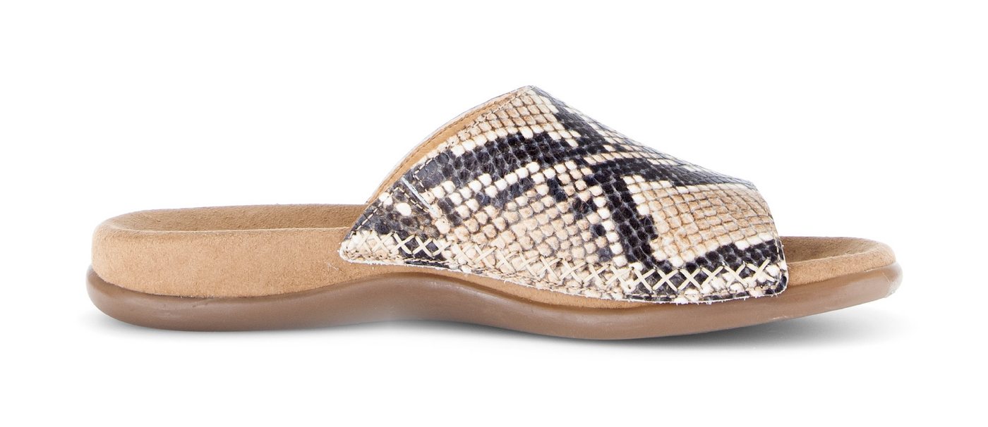 Gabor Pantolette Sommerschuh, Schlupfschuh, Bequemschuh in Schlangenoptik – Bild 2 von 5