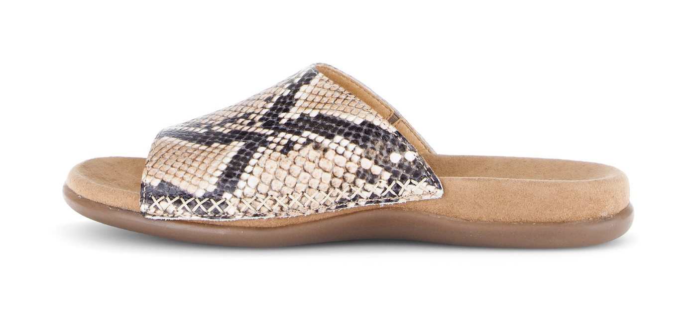Gabor Pantolette Sommerschuh, Schlupfschuh, Bequemschuh in Schlangenoptik – Bild 3 von 5