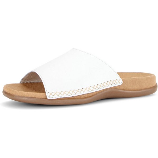 Gabor Pantolette Sommerschuh, Schlüpfschuh mit Kontrastnähten