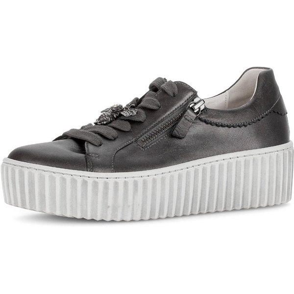 Gabor Plateausneaker, Freizeitschuh, Halbschuh, Schürer in runder Form
