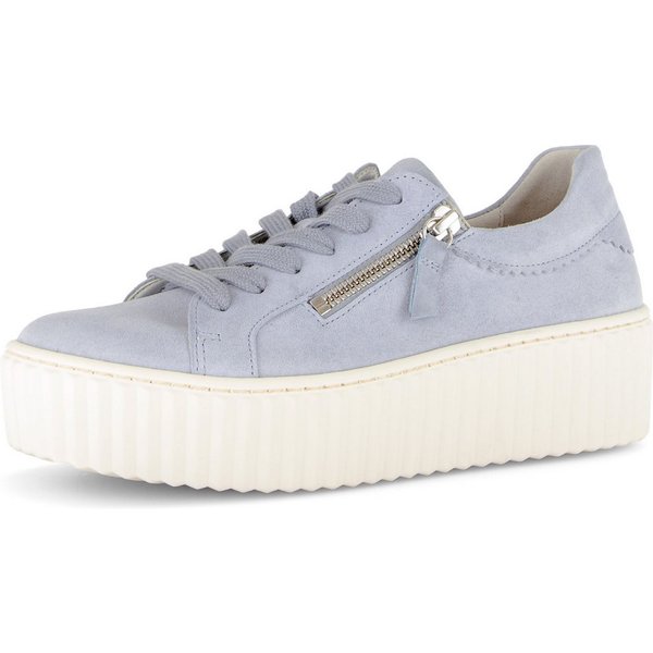 Gabor Plateausneaker, Freizeitschuh, Halbschuh, Schnürer mit zwei Reißverschlüssen