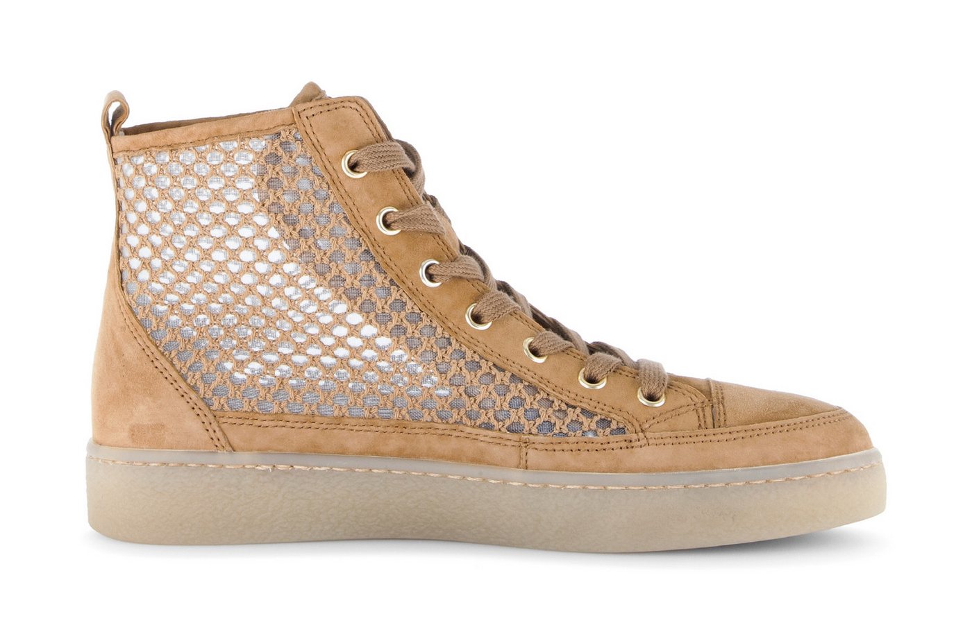 Gabor Plateausneaker, Schnürschuh, Freizeitschuh, High-Top-Sneaker mit modischer Stickerei – Bild 3 von 5