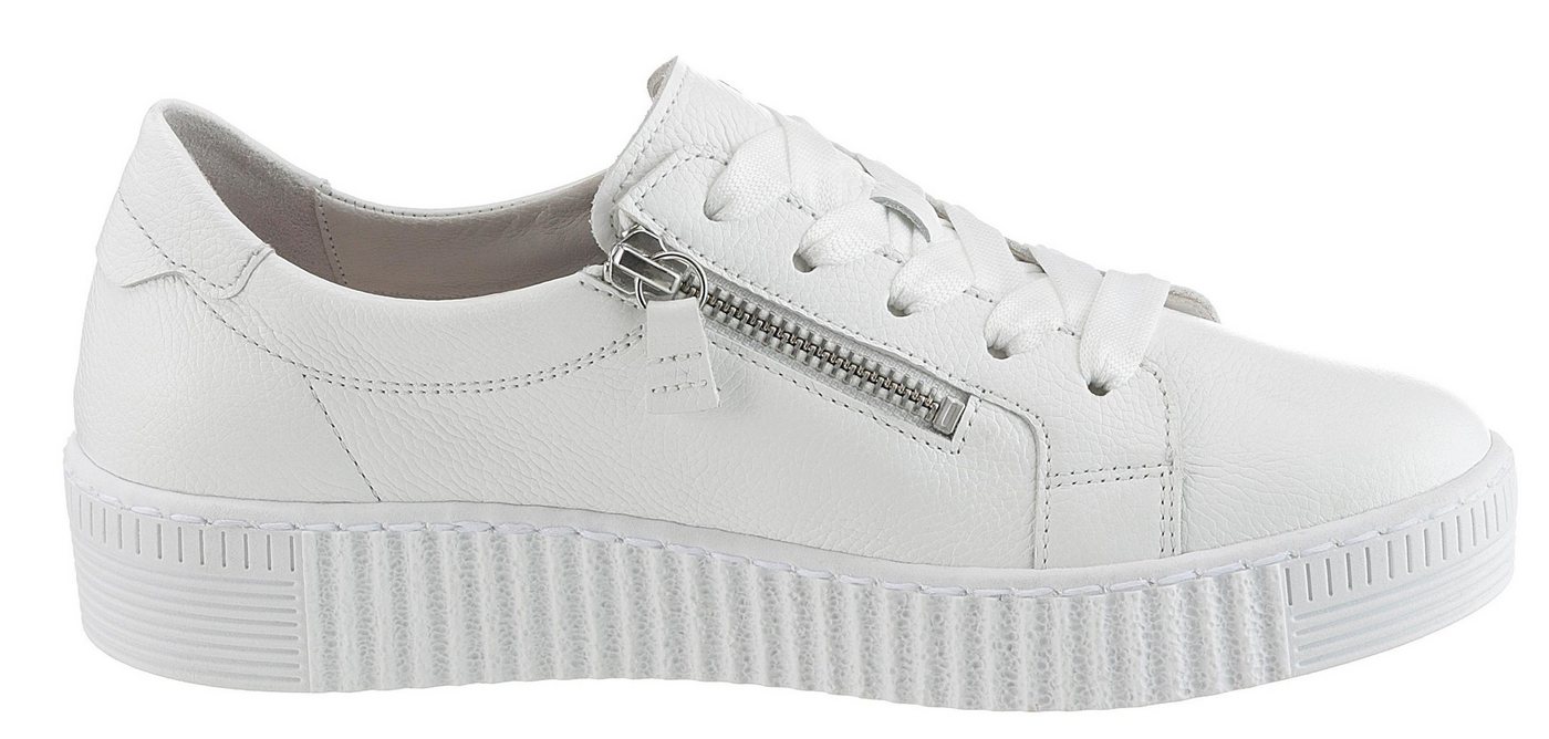 Gabor Plateausneaker, Freizeitschuh, Halbschuh, Schnürschuh mit zwei Reißverschlüssen – Bild 2 von 5