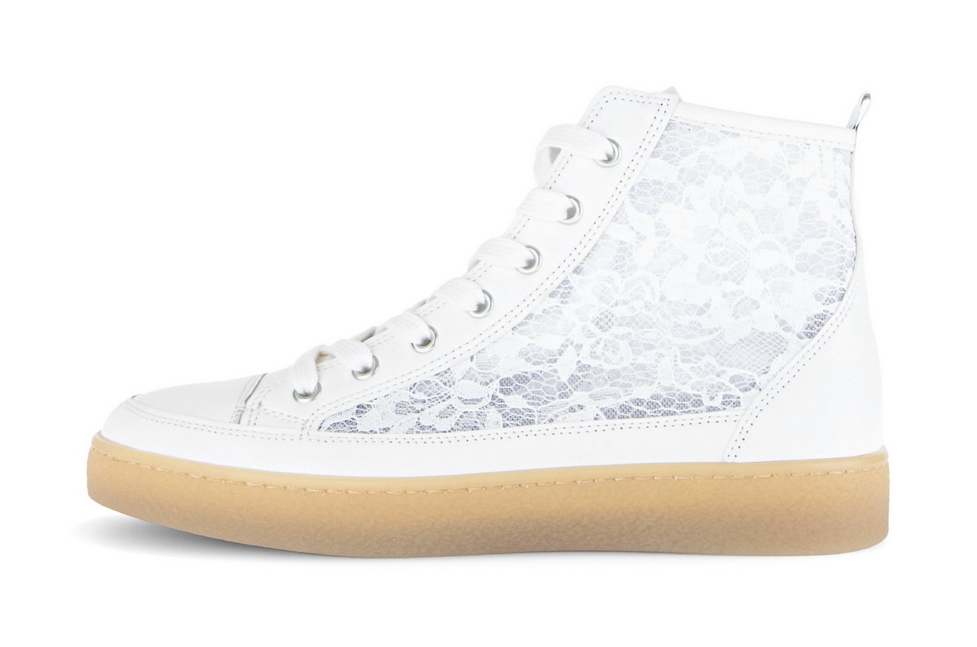Gabor Plateausneaker, Schnürschuh, Freizeitschuh, High-Top-Sneaker mit modischer Stickerei – Bild 2 von 5