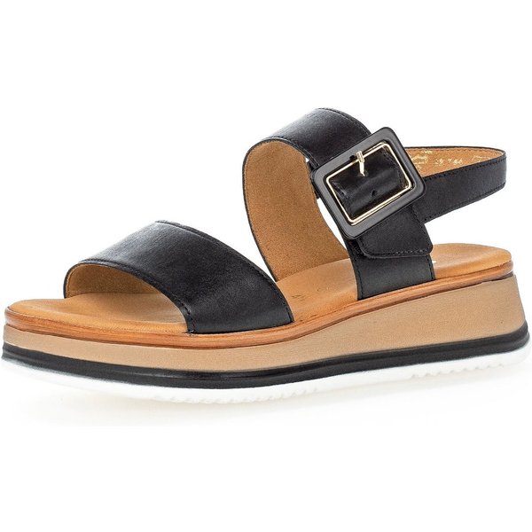 Gabor RHODOS Keilsandalette, Riemchensandale, Sommerschuh, Sandale in Weite G (weit)