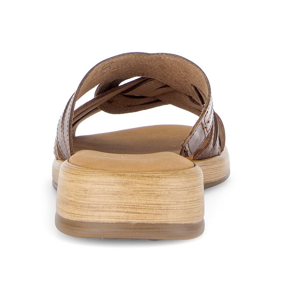 Gabor Rhodos Pantolette Plateau, Schlupfschuh, Sommerschuh mit Ziernähten – Bild 2 von 5