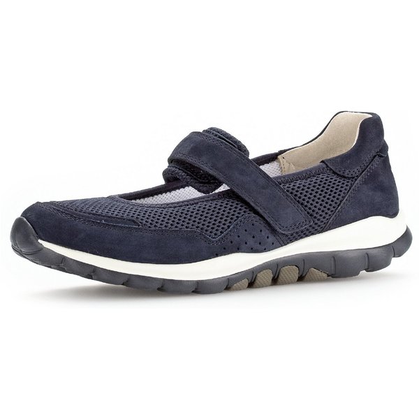 Gabor Riemchenballerina, Klettschuh, Freizeitschuh, Komfortschuh mit Lochmuster