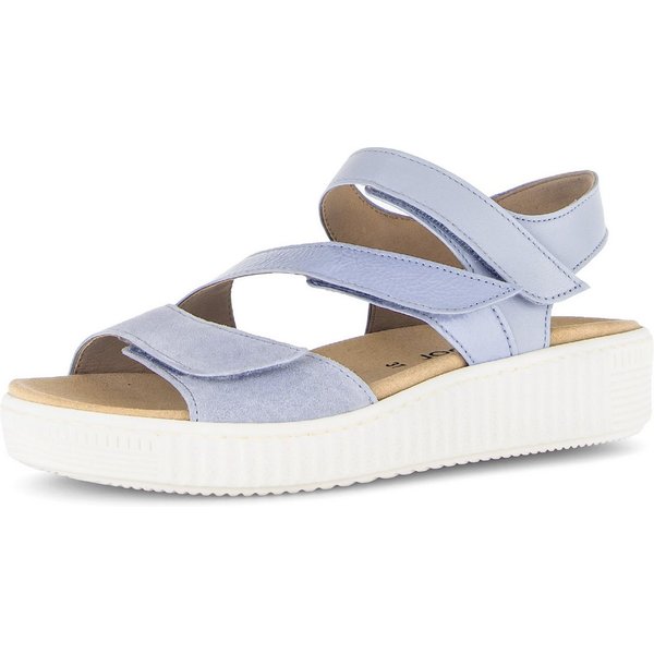 Gabor Riemchensandale Plateau, Bequemschuh, Sandalette, Sommerschuh mit Ziernähten