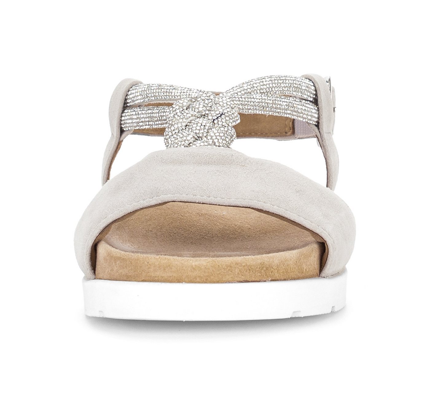 Gabor Riemchensandale Plateau, Sandalette, Sommerschuh mit funkelnden Strasssteichen – Bild 4 von 5