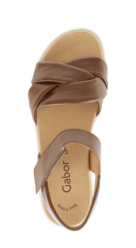 Gabor Riemchensandale, Sommerschuh, Keilsandalette, Bequemschuh mit Klettverschluss – Bild 4 von 5